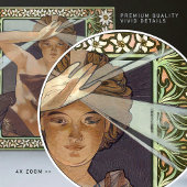 アールヌーボーインスパイアレトイルデュマテンバイミュシャ タイル