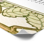 アールヌーボーインスパイア結婚座席表 ポスター (角)