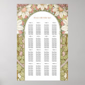 アールヌーボーインスパイア結婚座席表 ポスター (正面)