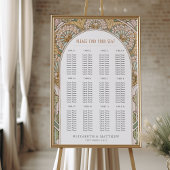 アールヌーボーインスパイア結婚座席表 ポスター