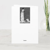 アールヌーボーイースターカード サンキューカード (裏面)