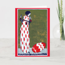 アールヌーボーイースターカード