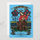 アールヌーボーウィメンズギターミュージックフェスティバル 招待状 (正面/裏面)