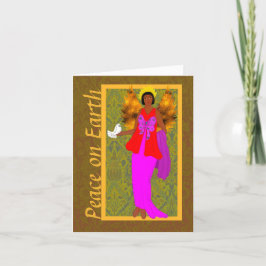 アールヌーボーウィリアムモリスクリスマスホリデーカード サンキューカード