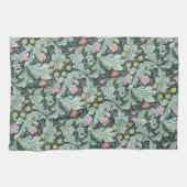 アールヌーボーウィリアムモリスレイチェスターフラワーズフォリア キッチンタオル (横)
