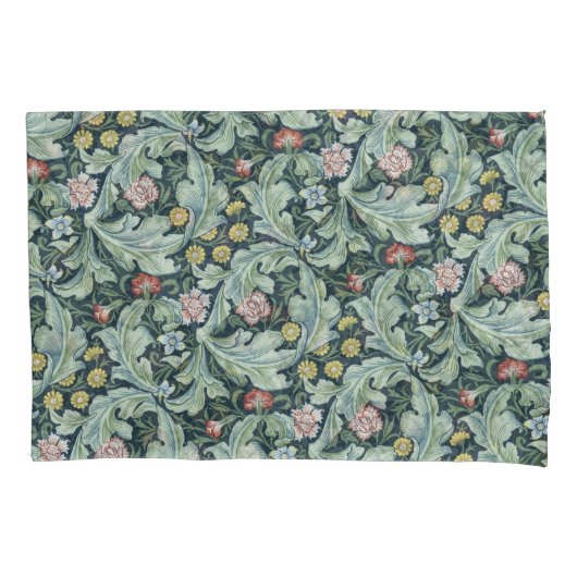 アールヌーボーウィリアムモリスレイチェスターフラワーズフォリア 枕カバー (正面左)