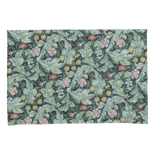 アールヌーボーウィリアムモリスレイチェスターフラワーズフォリア 枕カバー (正面右)