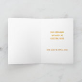 アールヌーボーウィリアム・モリスレトロクリスマスカード サンキューカード (内部)