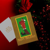 アールヌーボーウィリアム・モリスレトロクリスマスカード サンキューカード