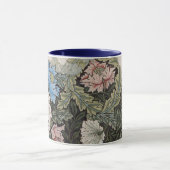 アールヌーボーウィリアム・モリス花柄スケッチ マグカップ (中央)