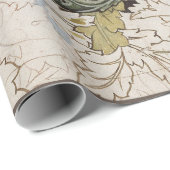 アールヌーボーウィリアム・モリス花柄スケッチ ラッピングペーパー (ロールコーナー)