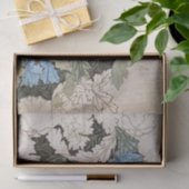 アールヌーボーウィリアム・モリス花柄スケッチ 薄葉紙 (ギフト)