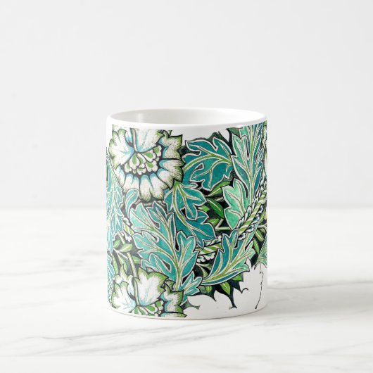 アールヌーボーウィリアム・モリス・アネノームフローラ コーヒーマグカップ (中央)