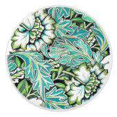 アールヌーボーウィリアム・モリス・アネノームフローラ セラミックノブ (正面)