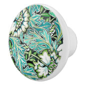 アールヌーボーウィリアム・モリス・アネノームフローラ セラミックノブ (右)