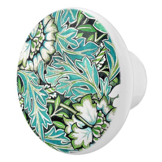 アールヌーボーウィリアム・モリス・アネノームフローラ セラミックノブ (右)