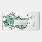 アールヌーボーウィリアム・モリス・アネノームフローラ デスクマット (キーボード&マウス)