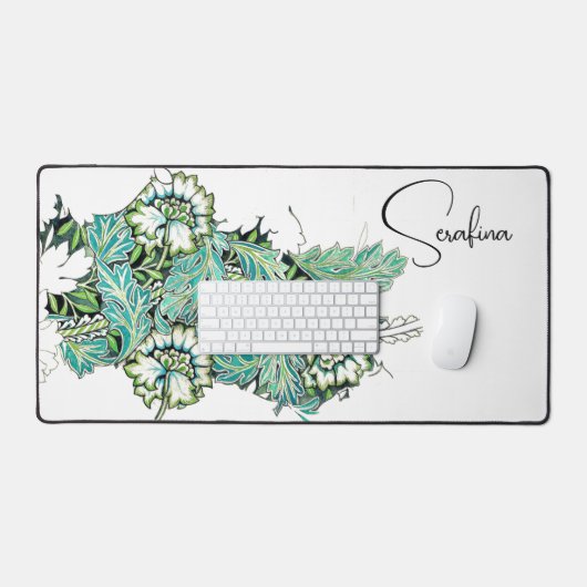 アールヌーボーウィリアム・モリス・アネノームフローラ デスクマット (キーボード&マウス)
