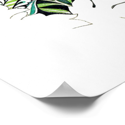 アールヌーボーウィリアム・モリス・アネノームフローラ ポスター (角)