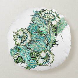 アールヌーボーウィリアム・モリス・アネノームフローラ ラウンドクッション