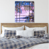 アールヌーボーウィローツリーシーニックウィンドウデザイン キャンバスプリント (インサイチュ (寝室))