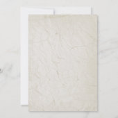 アールヌーボーウォーターカラーフローラカウースカル結婚ズ 招待状 (裏面)