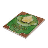 アールヌーボーウォーターリリーアンティーク再現 タイル (側面)