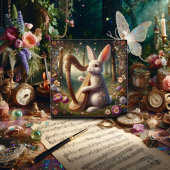 アールヌーボーウッドランドバニーフローライースター シーズンカード