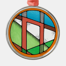 アールヌーボーウルズルーン メタルオーナメント