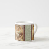 アールヌーボーウーマンミュシャビューティフル エスプレッソカップ (正面右)