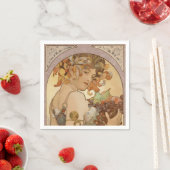 アールヌーボーウーマンミュシャビューティフル スタンダードカクテルナプキン (インサイチュ)