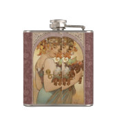 アールヌーボーウーマンミュシャビューティフル フラスク (裏面)