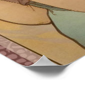 アールヌーボーウーマンミュシャビューティフル ポスター (角)