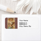 アールヌーボーウーマンミュシャビューティフル ラベル (インサイチュ)