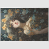 アールヌーボーウーマン3デクページ紙 薄葉紙 (正面)