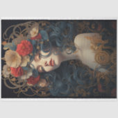 アールヌーボーウーマン6デクページ紙 薄葉紙 (正面)