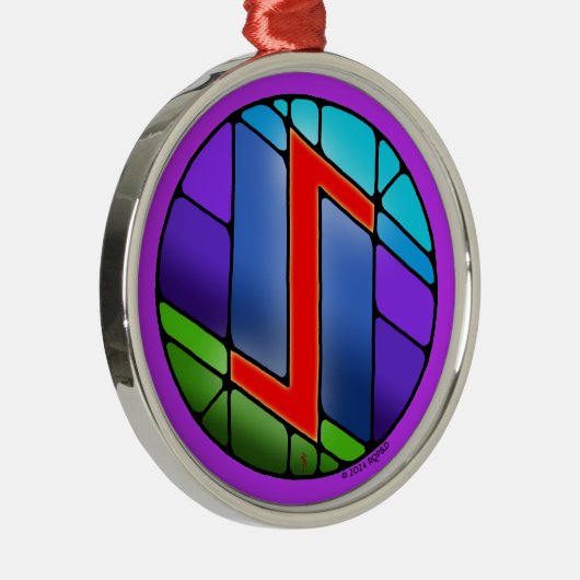 アールヌーボーエイハズルーン メタルオーナメント (右)