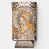 アールヌーボーエレガンス – アルフォンスミュシャゾディアケ スリム缶クーラー (正面)