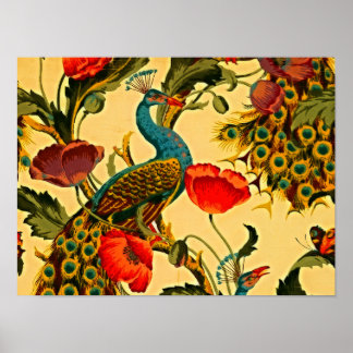 アールヌーボーエレガンス：側壁， The Peacock, 1896 ポスター