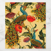 アールヌーボーエレガンス:側壁, The Peacock, 1896 ワインラベル (シングルラベル)