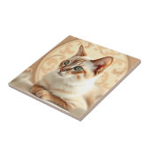 アールヌーボーエレガントのラグドール猫 タイル (側面)