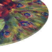 アールヌーボーエレガントデコ女孔雀の羽 カッティングボード (角)