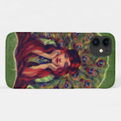 アールヌーボーエレガントデコ女孔雀の羽 Case-Mate iPhoneケース (裏面(横))