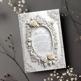 アールヌーボーエレガントバラフレーム詳細 エンクロージャーカード