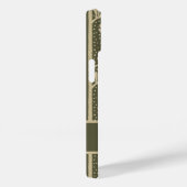 アールヌーボーエレガントフラワーベージュとセージ緑 Case-Mate iPhoneケース (裏面 / 右)