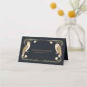 アールヌーボーエレガントフル結婚ズ プレイスカード (裏面)