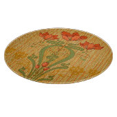 アールヌーボーエレガントフローラケシビクトリアンキ カッティングボード (角)