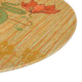 アールヌーボーエレガントフローラケシビクトリアンキ カッティングボード (角)