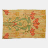 アールヌーボーエレガントフローラケシビクトリアンキ キッチンタオル (横)