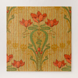 アールヌーボーエレガントフローラケシビクトリアンキ ジグソーパズル